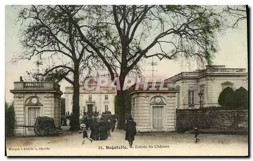 Cartes postales Bagatelle Entree du Chateau