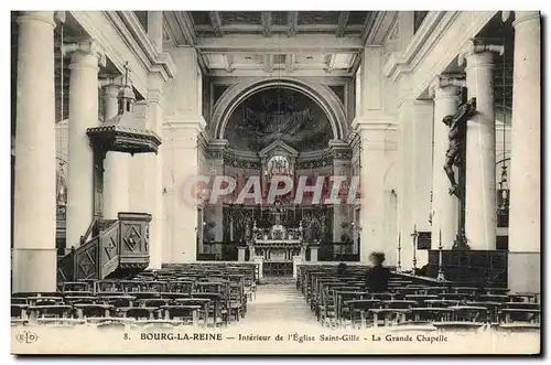 Ansichtskarte AK Bourg la Reine Interieur de l Eglise Saint Gille La Grande Chapelle