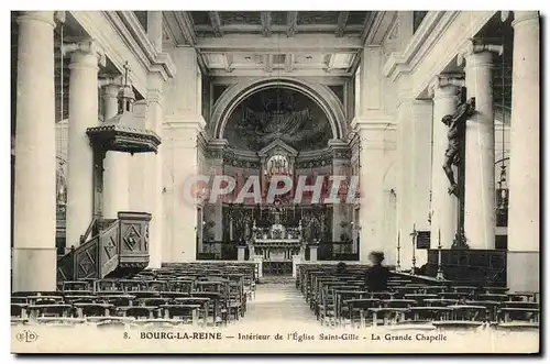 Cartes postales Bourg la Reine Interieur de l Eglise Saint Gille La Grande Chapelle