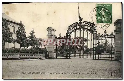 Ansichtskarte AK Boulogne sur Seine Entree de la Pepiniere de la Ville de Paris