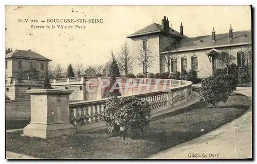 Ansichtskarte AK Boulogne sur Seine Serres de la Ville de Paris