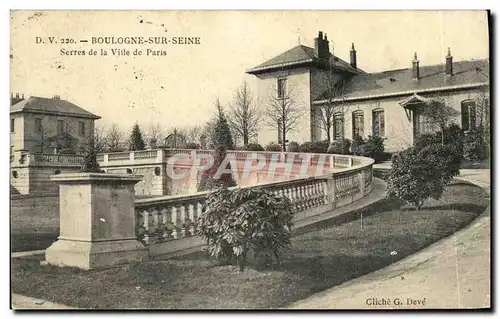 Cartes postales Boulogne sur Seine Serres de la Ville de Paris