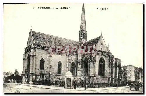 Cartes postales Boulogne sur Seine L Eglise