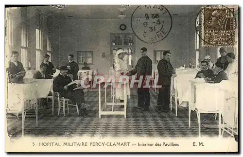 Ansichtskarte AK Hopital Militaire Percy Clamart Interieur des Pavillons