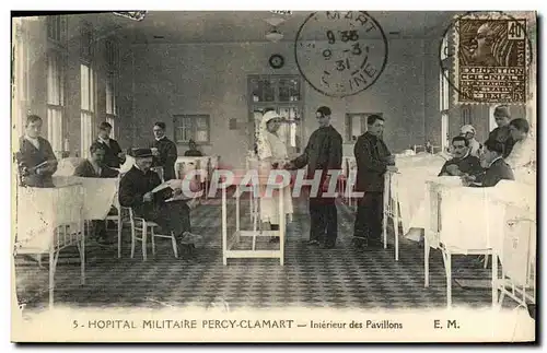 Cartes postales Hopital Militaire Percy Clamart Interieur des Pavillons