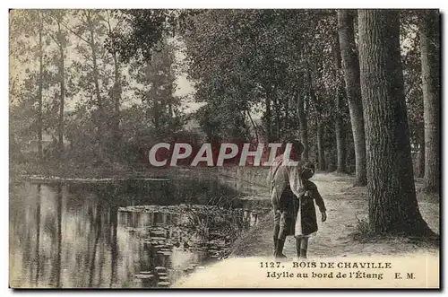 Ansichtskarte AK Bois de Chaville Idylle au bord de l Etang Enfants