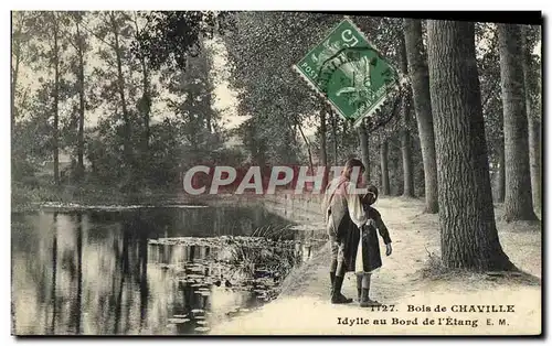Cartes postales Bois de Chaville Idylle au Bord de l Etang