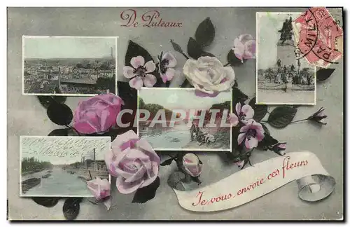 Cartes postales De Puteaux je vous envoie ces fleurs