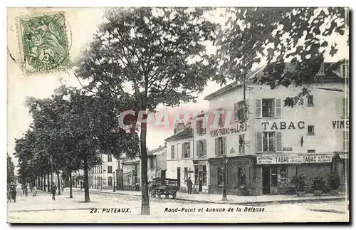 Cartes postales Puteaux Rond Point et Avenue de la Defense Tabac