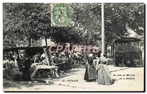Cartes postales Puteaux Un coin du Marche de la Defense Tramway TOP