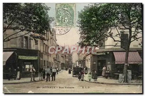 Cartes postales Puteaux Rue Voltaire Restaurant