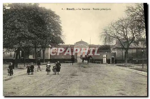 Ansichtskarte AK Rueil La Caserne Entree principale Militaria Enfants