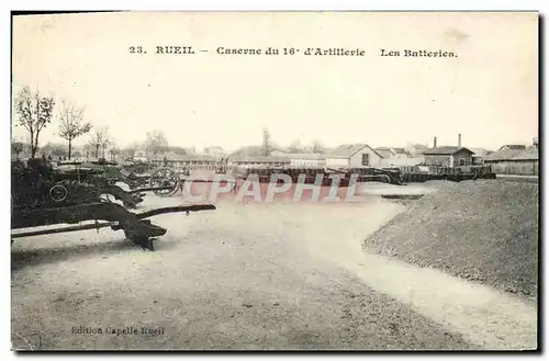 Cartes postales Rueil Caserne du 16eme d Artillerie Les Batteries Militaria