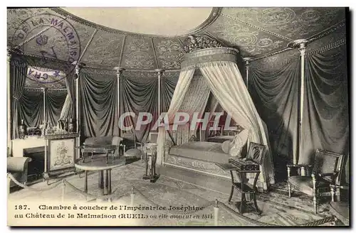 Cartes postales Chamre a coucher de l Imperatrice Josphine au chateau de la Malmaison Rueil