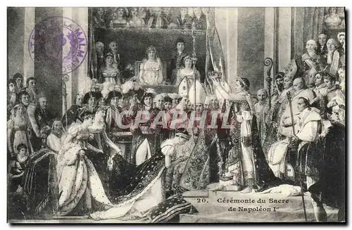 Cartes postales Cermonie du Sacre du Napoleon l