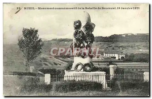 Cartes postales Rueil Monument commemoratif de la Bataille de Buzenval Militaria