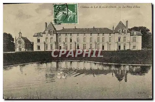 Ansichtskarte AK Chateau de la Malmaison La piece d eau