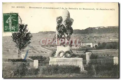Cartes postales Rueil Monument Commemoratif de la Bataile de Buzenval Janvier 1871 Militaria