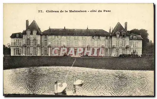 Ansichtskarte AK Chateau de la Malmaison cote du Parc cygne