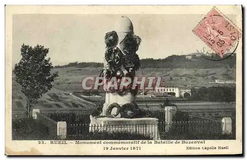 Cartes postales Ruiel Monument Commemoratif de la Bataille de Buzenval Militaria