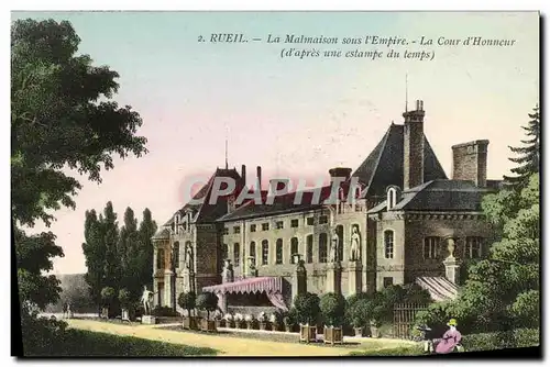Cartes postales Rueil La Malmaison sous l Empire La Cour d Honneur