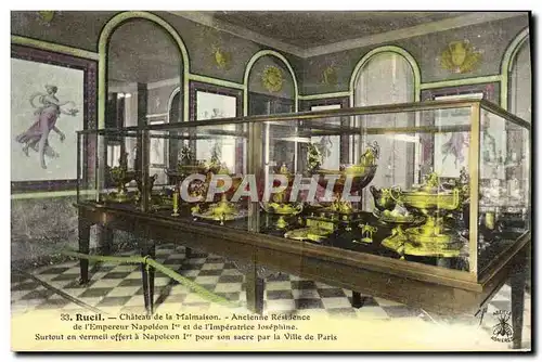 Cartes postales Rueil Chateau de la Malmaison Ancienne Residence de l empereur Napoleon 1er Surtout en vermeil