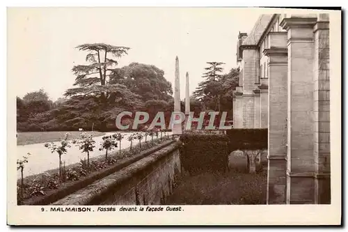 Cartes postales Malmaison Fosses devant la facade Ouest