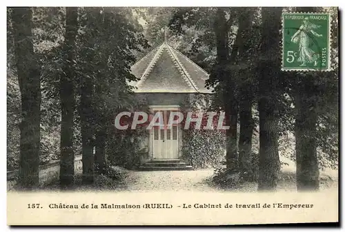 Cartes postales Chateau de la Malmaison Le Cabinet de Travail de l Empereur Napoleon 1er