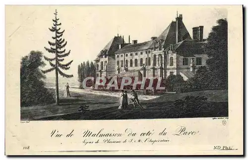 Cartes postales Vue de Malmaison du cote du parc