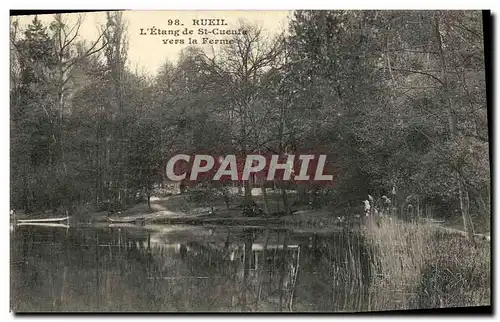 Ansichtskarte AK Rueil L Etang de St Cucufa vers la Ferme