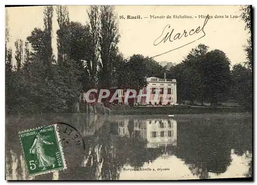 Cartes postales Rueil Manoir de Richelieu Mirage dans de Lac