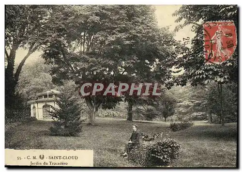 Cartes postales Saint Cloud Jardin du Trocadero