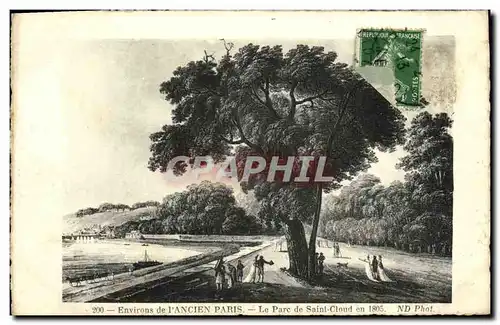 Ansichtskarte AK Environs de l Ancien Paris Le Parc de Saint Cloud en 1805