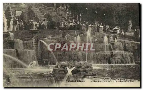 Ansichtskarte AK Saint Cloud La Grande Cascade Les grandes eaux