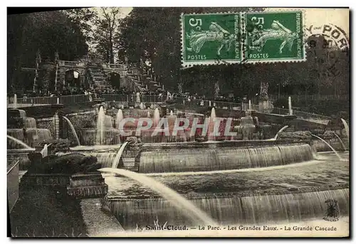 Ansichtskarte AK Saint Cloud Le Parc Grandes Eaux La Grande Cascade