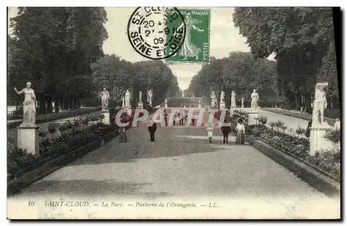 Cartes postales Saint Cloud Le Parc Parterre de l Orangerie