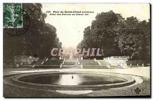 Ansichtskarte AK Parc de Saint Cloud Allee des Statues au Grand