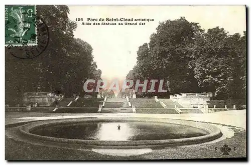 Cartes postales Parc de Saint Cloud Allee des Statues au Grand