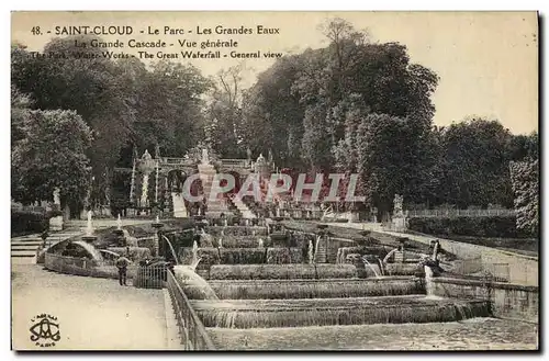 Ansichtskarte AK Parc de Saint Cloud Les Grandes Eaux