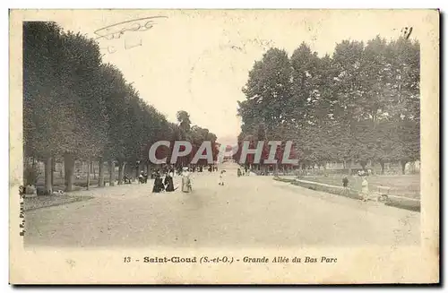 Cartes postales Parc de Saint Cloud Grande Allee Du Bas Parc