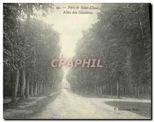 Cartes postales Parc de Saint Cloud Grande Allee des Glacieres