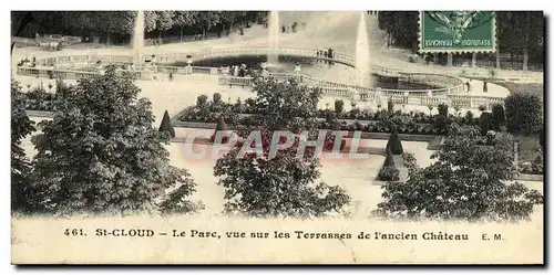 Ansichtskarte AK Parc de Saint Cloud Le Parc Vue Sur Les Terrasses de L Ancien Chateau