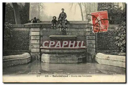 Ansichtskarte AK Parc De Saint Cloud Bassin des Goulottes Enfants