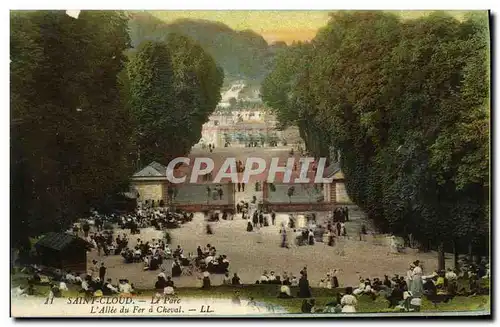 Cartes postales Parc De Saint Cloud Le Parc L Allee du Fer a Cheval