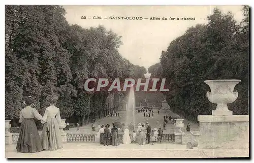 Ansichtskarte AK Parc De Saint Cloud Allee du Fer a Cheval