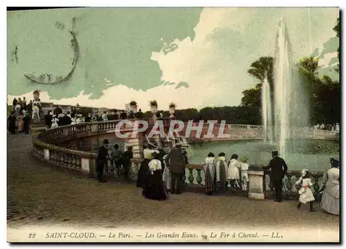 Cartes postales Parc De Saint Cloud Le Parc Les Grandes Eaux Le Fer a Cheval