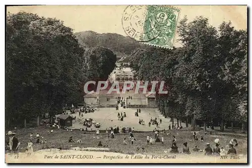 Ansichtskarte AK Parc De Saint Cloud Perspective de l Allee du Fer a Cheval