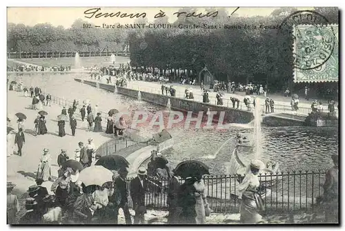 Ansichtskarte AK Parc De Saint Cloud Grandes Eaux Bassin de la cascade