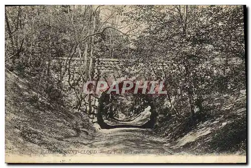 Cartes postales Parc De Saint Cloud Le pont de Tranche montagne