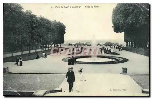 Cartes postales Parc de Saint Cloud Allee de Marnes